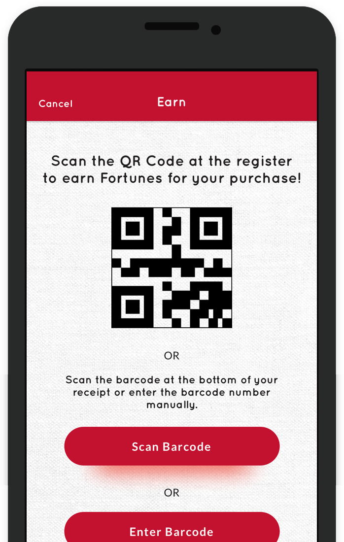Scan to earn fortunes